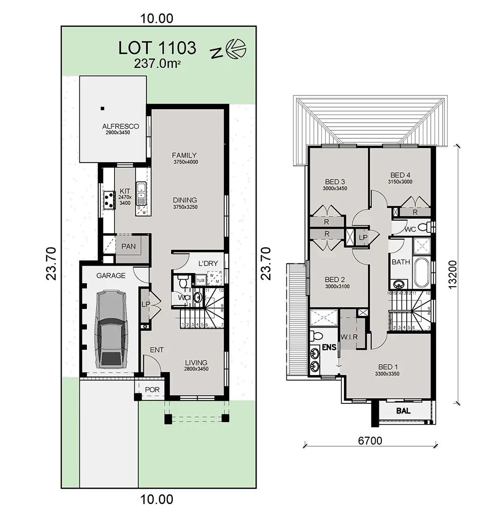 Lot 1103 Colour Plan