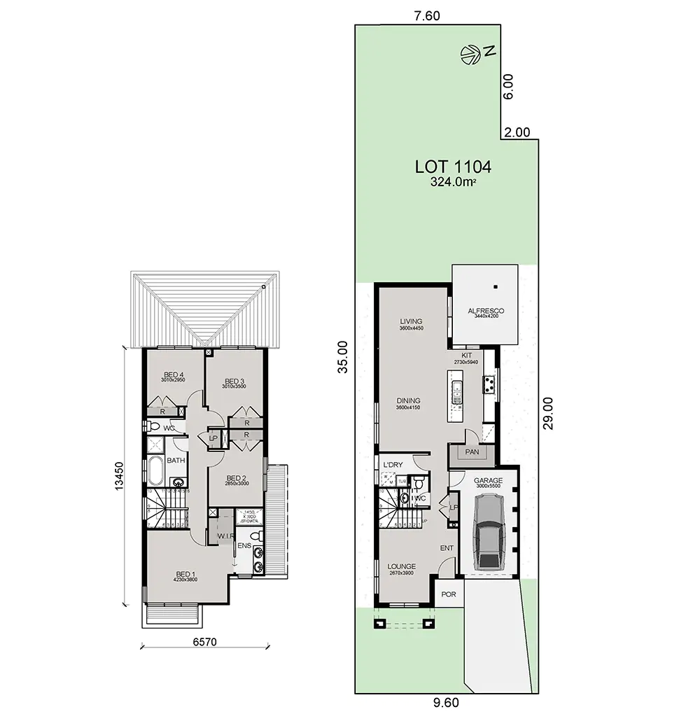 Lot 1104 Colour Plan