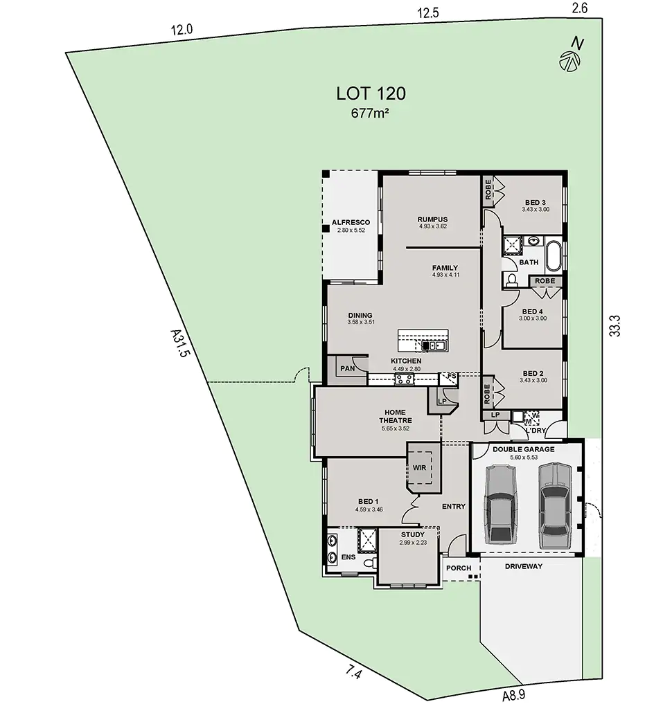 Lot 120 Kew 27 Classic Hamptons Color Plan