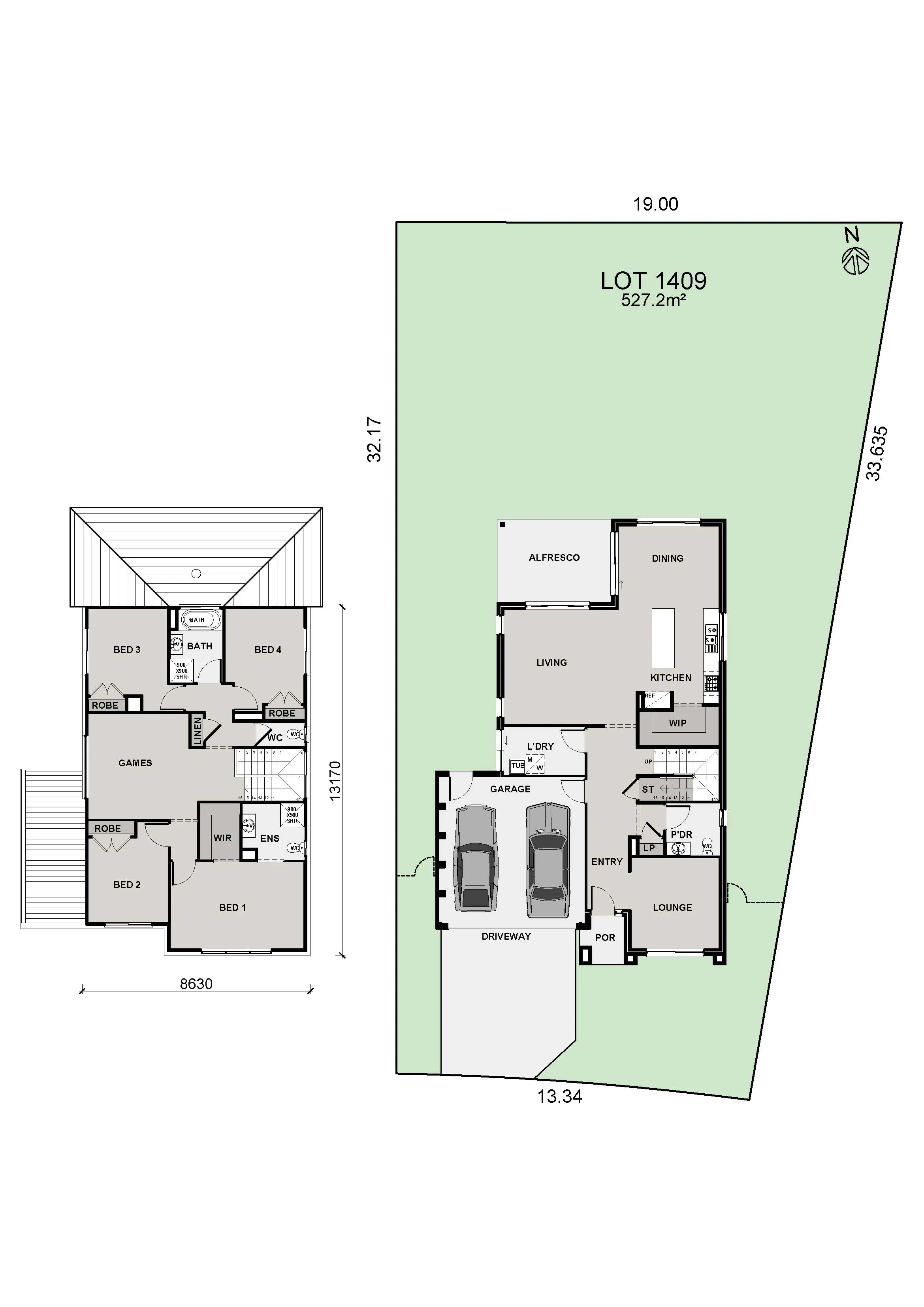 Lot 1409 Grove 28 Valley Color Plan