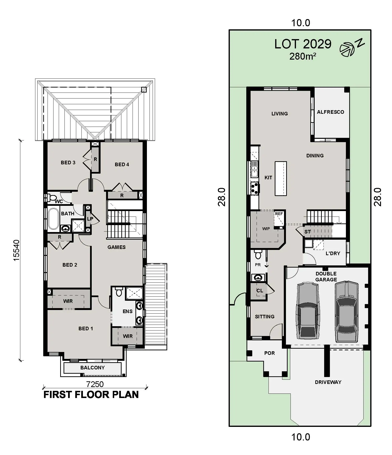 Lot 2029 Color Plan