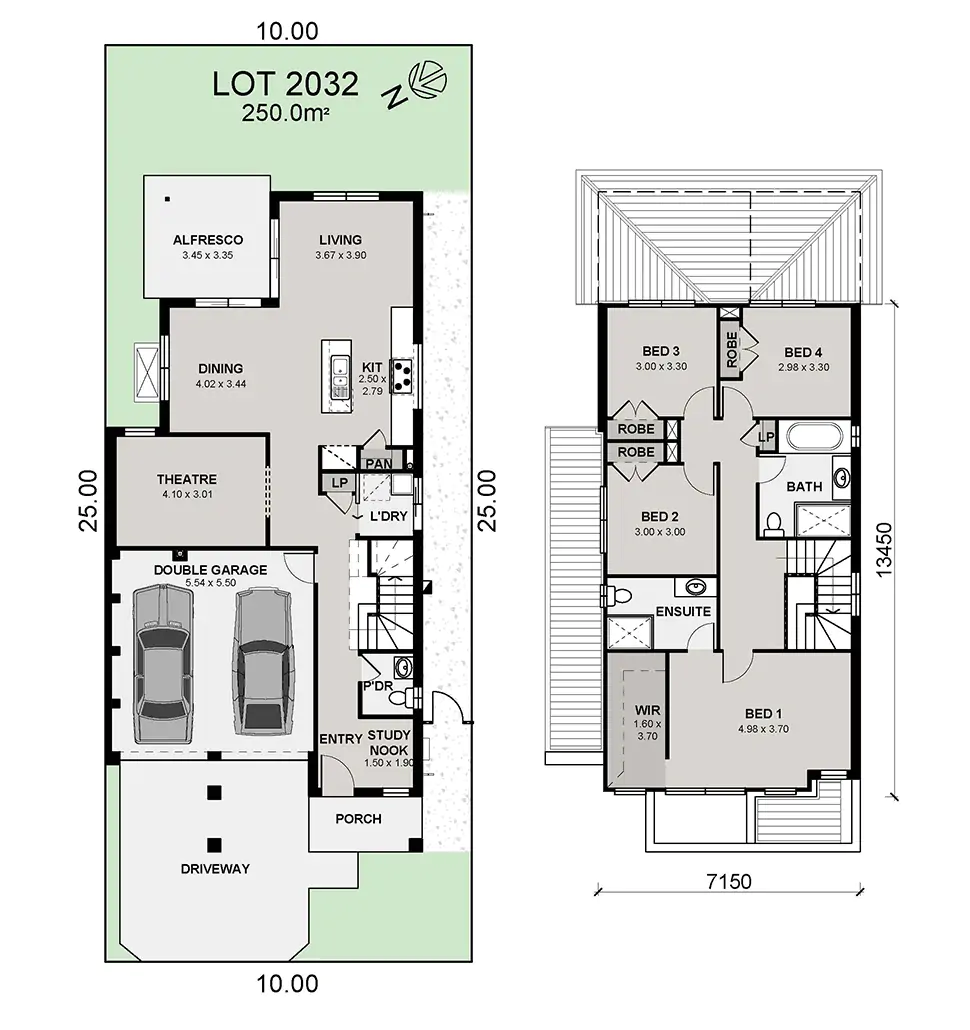 Lot 2032 Ellenbrook 24 Montville Colour Plan