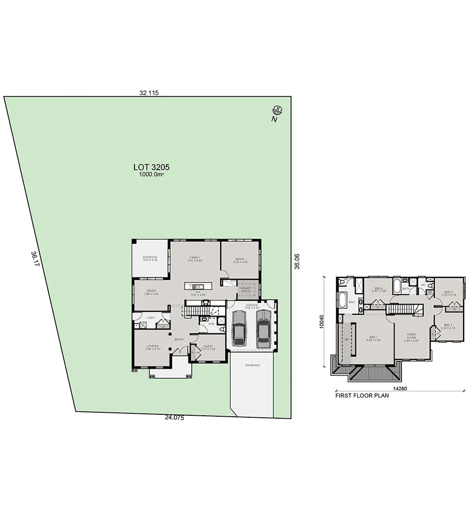 Lot 3205 Brooklyn 37 Guest Suite Hampton Colour Plan