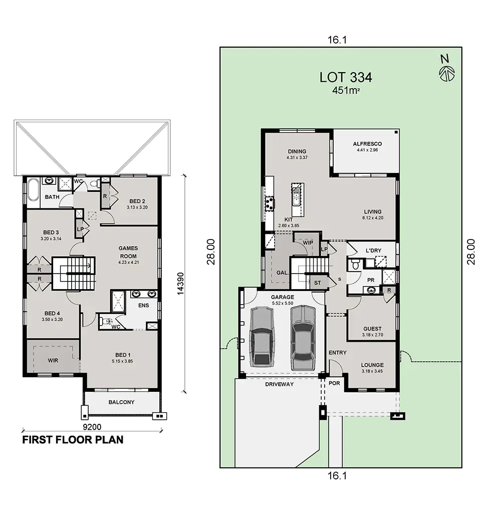Lot 334 Como 30 Guest Suite Montague Color Plan