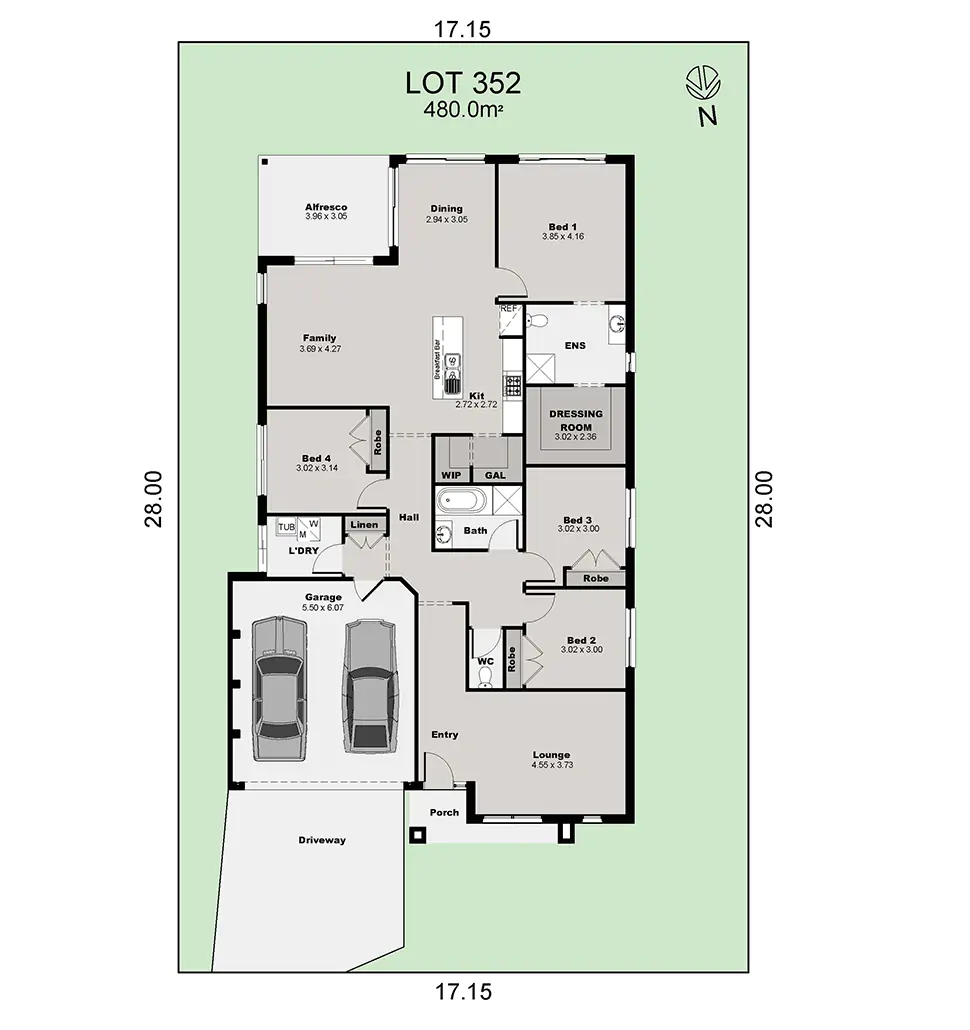 Lot 352 Palmview 25 East Harbour Colour Plan