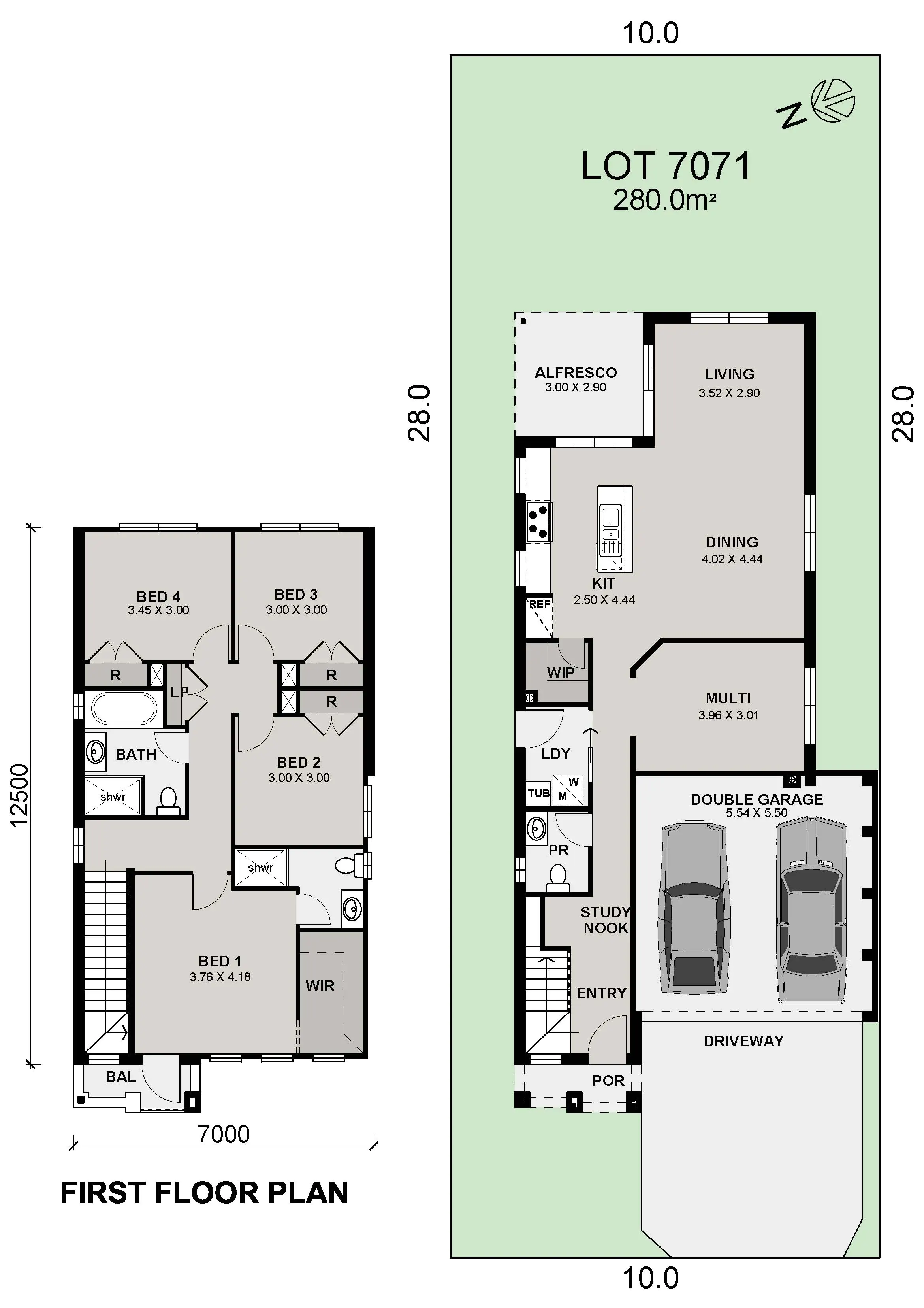 Lot 7071 Ellenbrook 22 25m Monto Color Plan