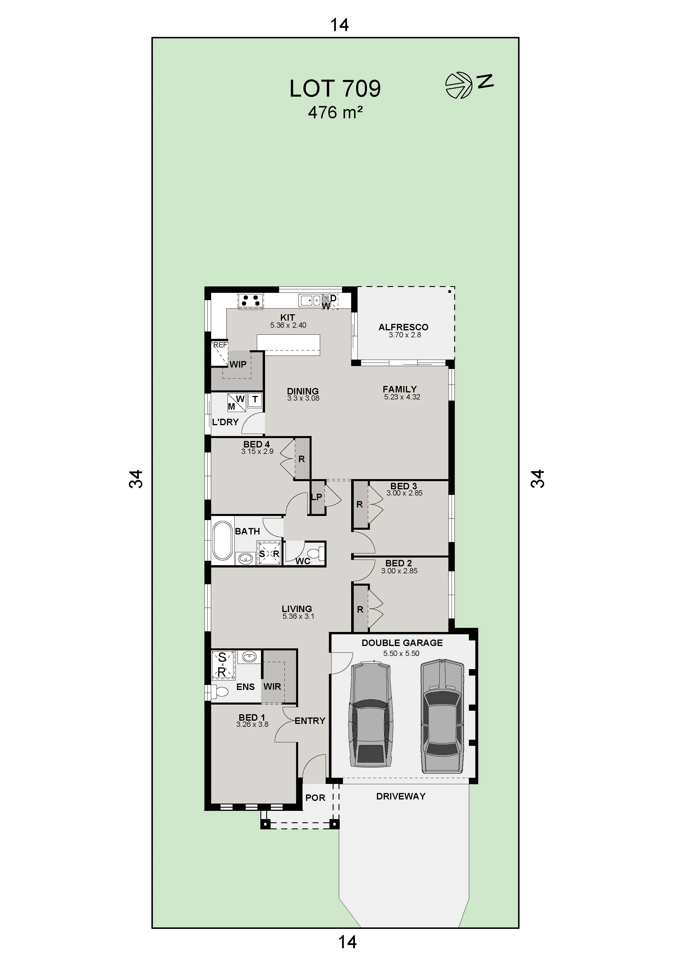 Lot 709 Midland 19 Resort Color Plan