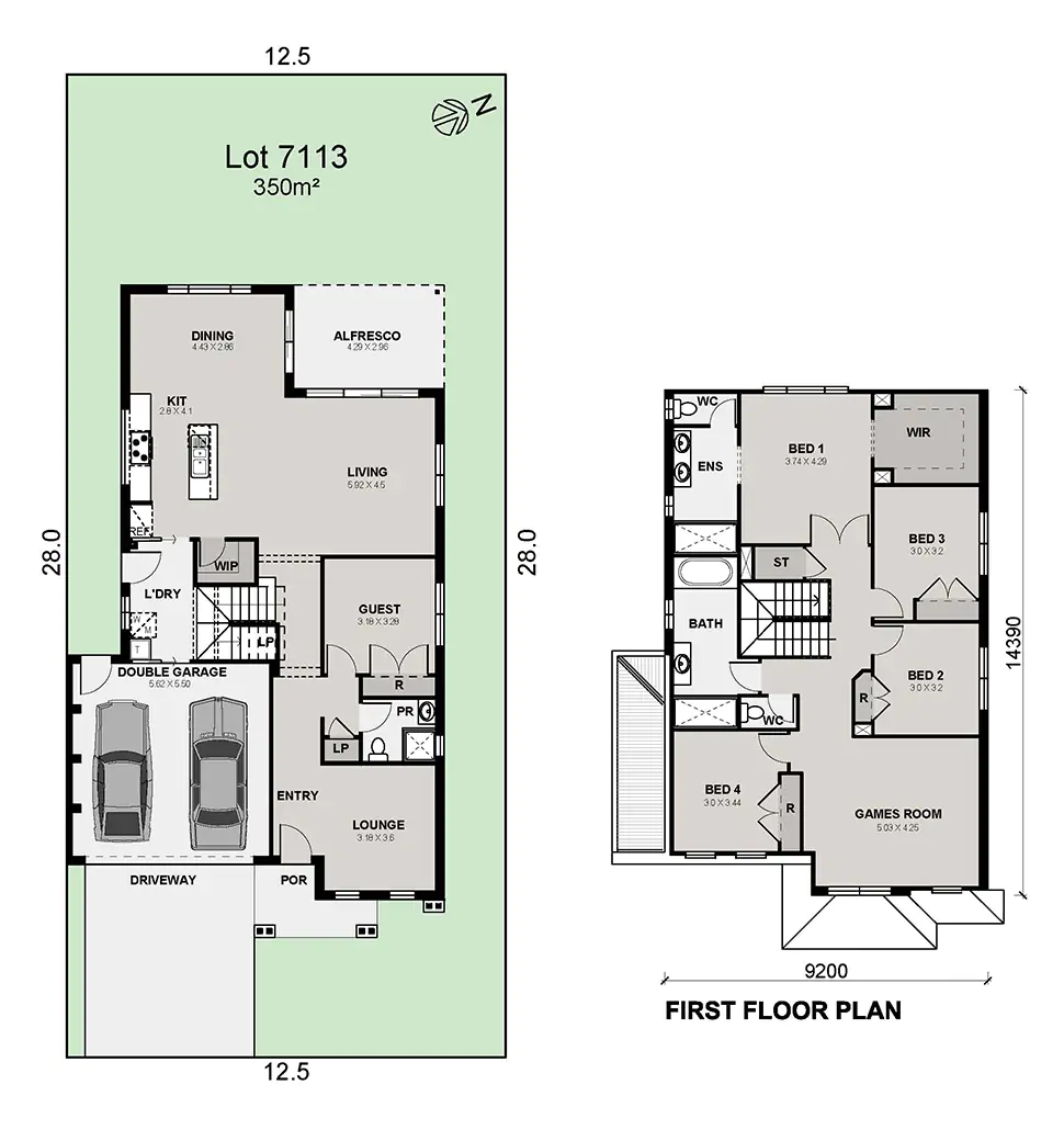 Lot 7113 Bristol 30 Guest Suite Hampton Model