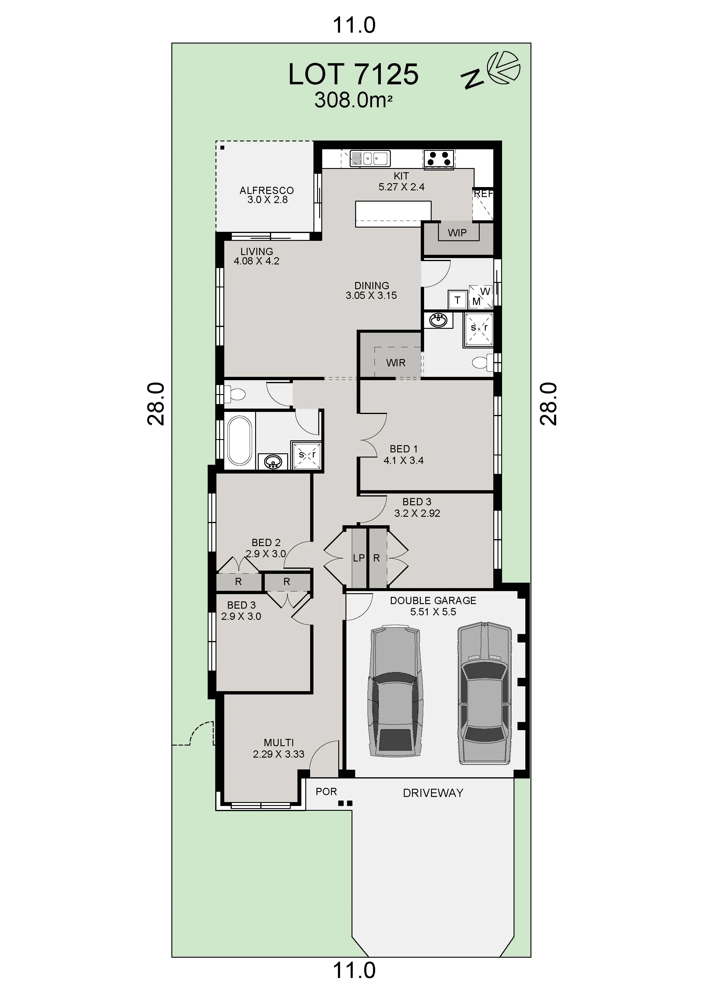 Lot 7125 Byron 19 Colour Plan