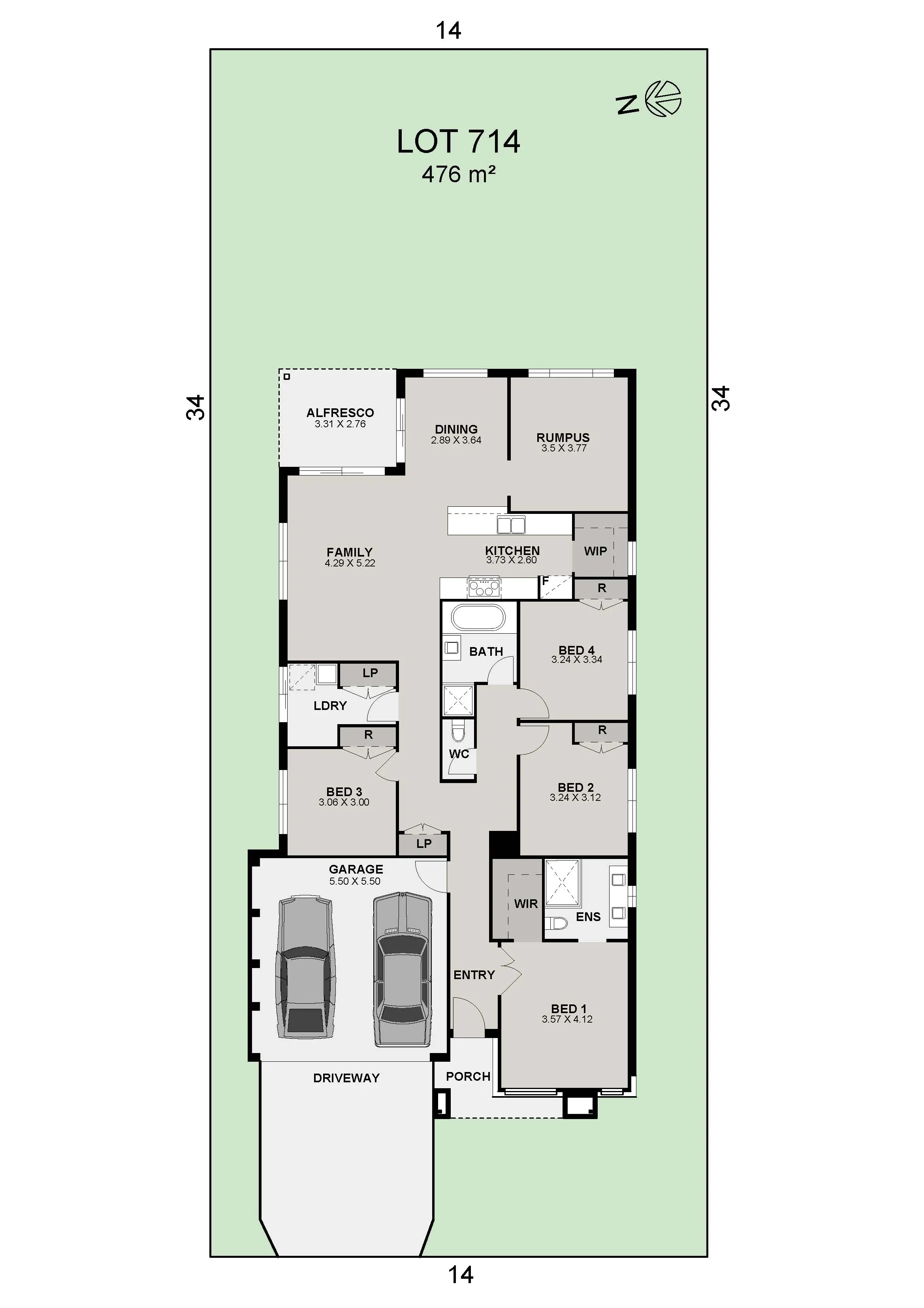 Lot 714 Fairmont 21 Mk2 Kirra Color Plan