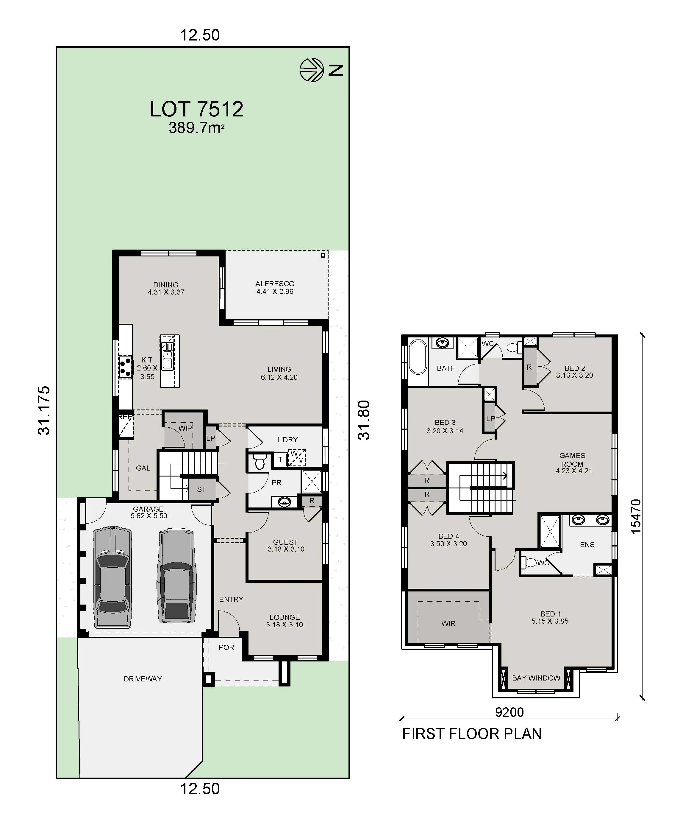 Lot 7512 Como 30 Guest Suite New England Colour Plan