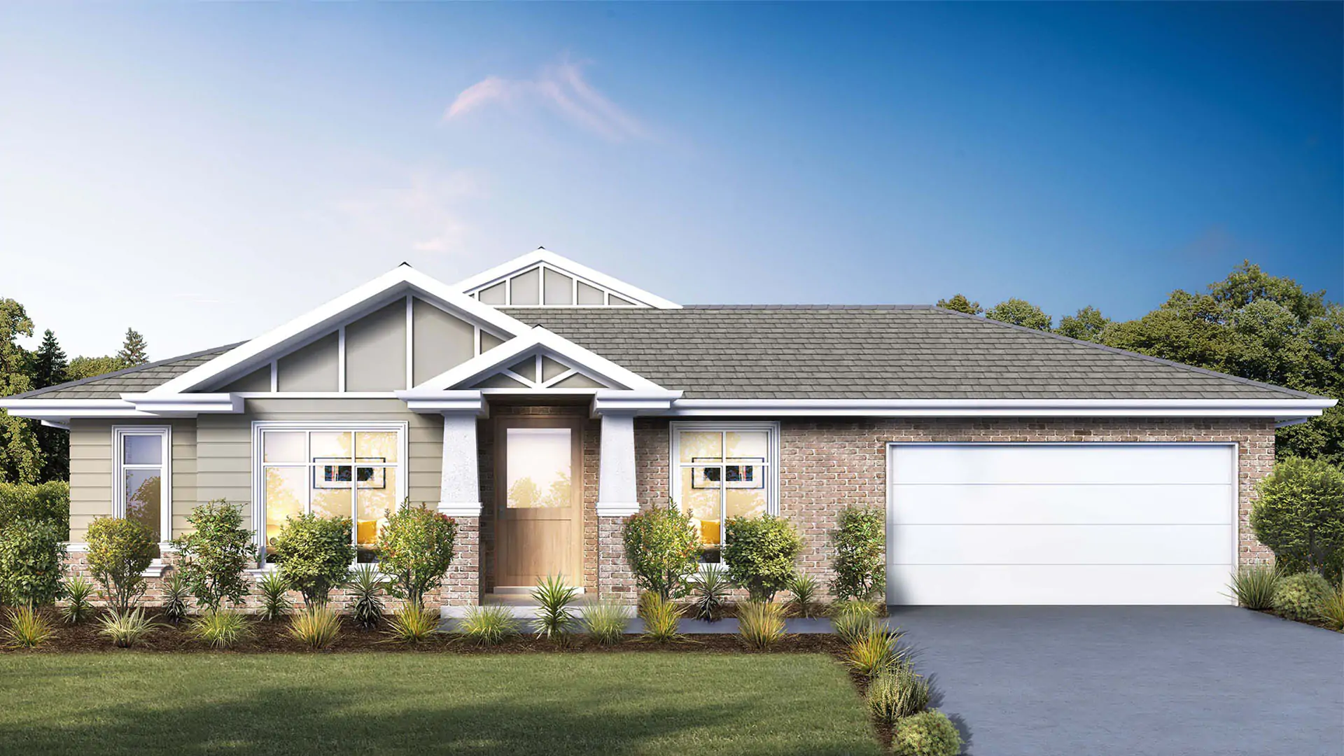 Lot 9304 Modern Hampton Extended Facade WEB