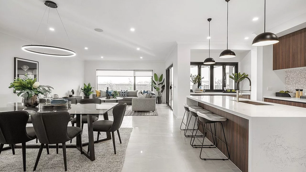 Brentwood 39 Kitchen, Dining and Living