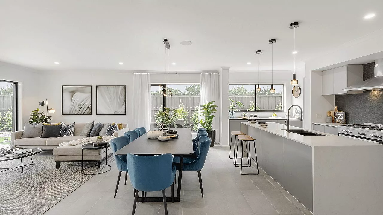 Bellevue 29 Kitchen, Living and Dining