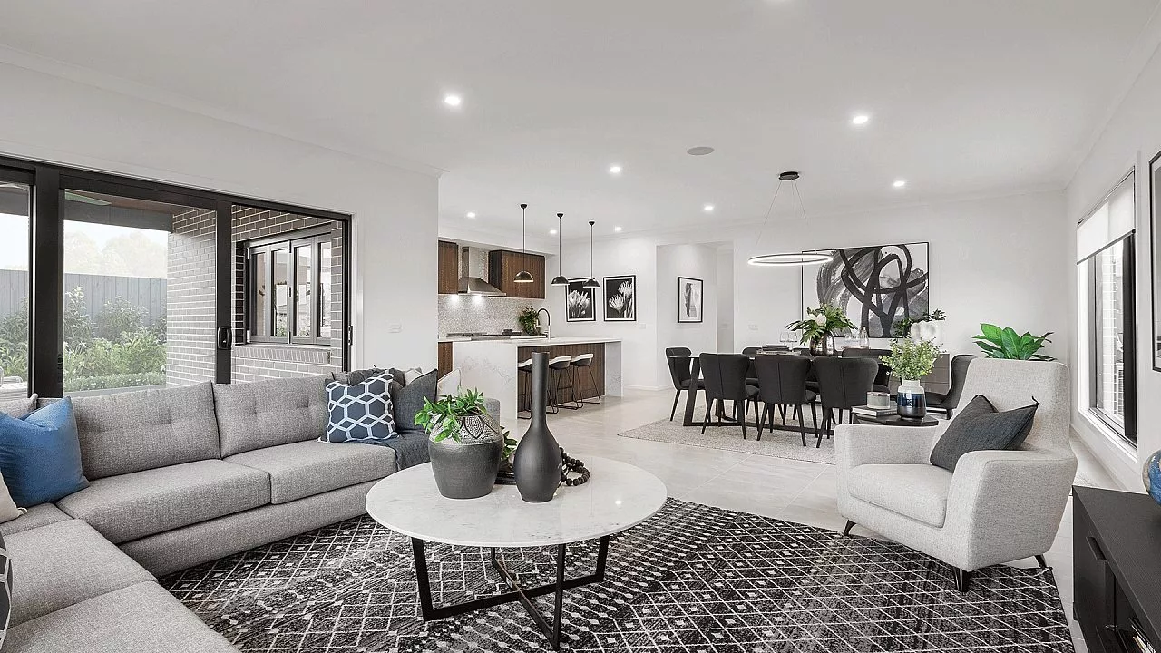 Brentwood 39 Living, Dining and Kitchen